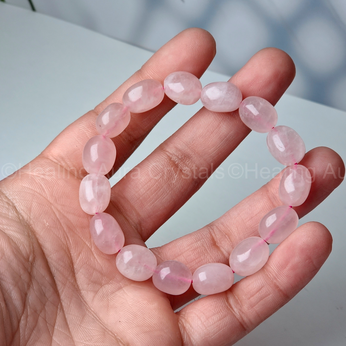 Rose Quartz Tumble Bracelet