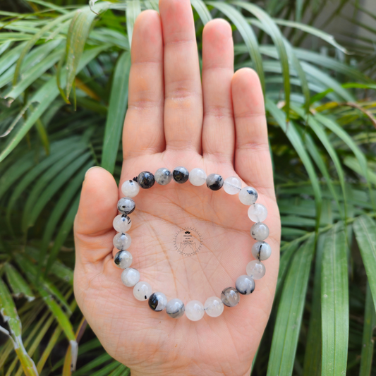 Tourmalinated Quartz Bracelet (8mm)