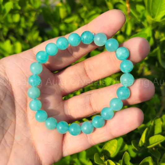 Amazonite Bracelet - Star Quality (8mm)