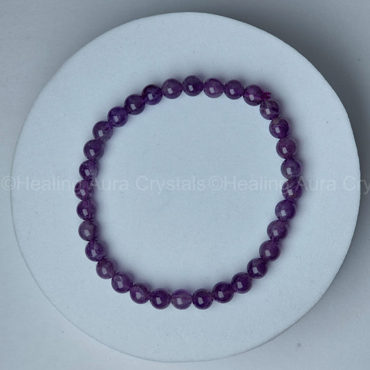 Amethyst Bracelet (6mm)