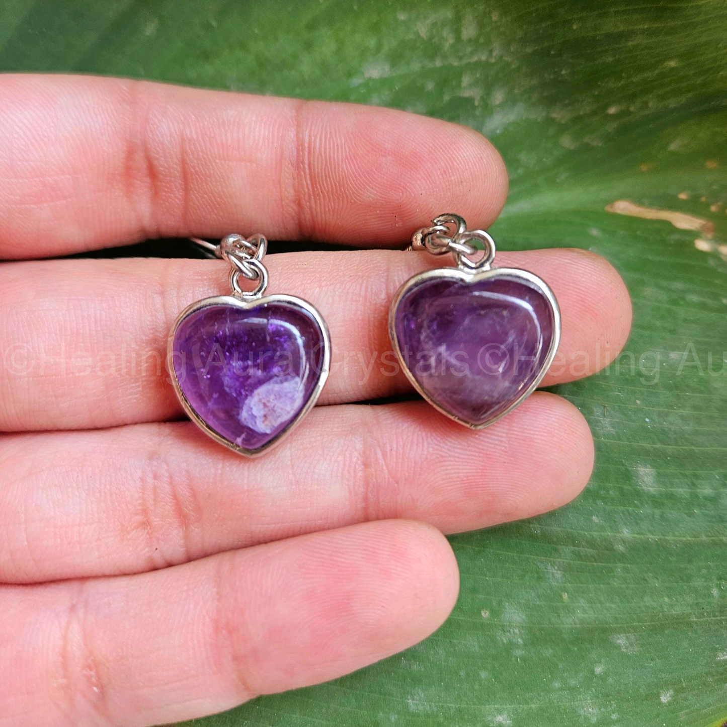 Heart Shape Crystal Earrings