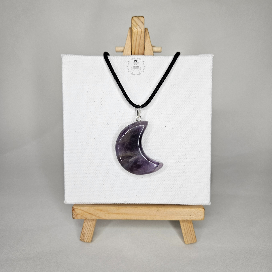 Amethyst Moon Pendant