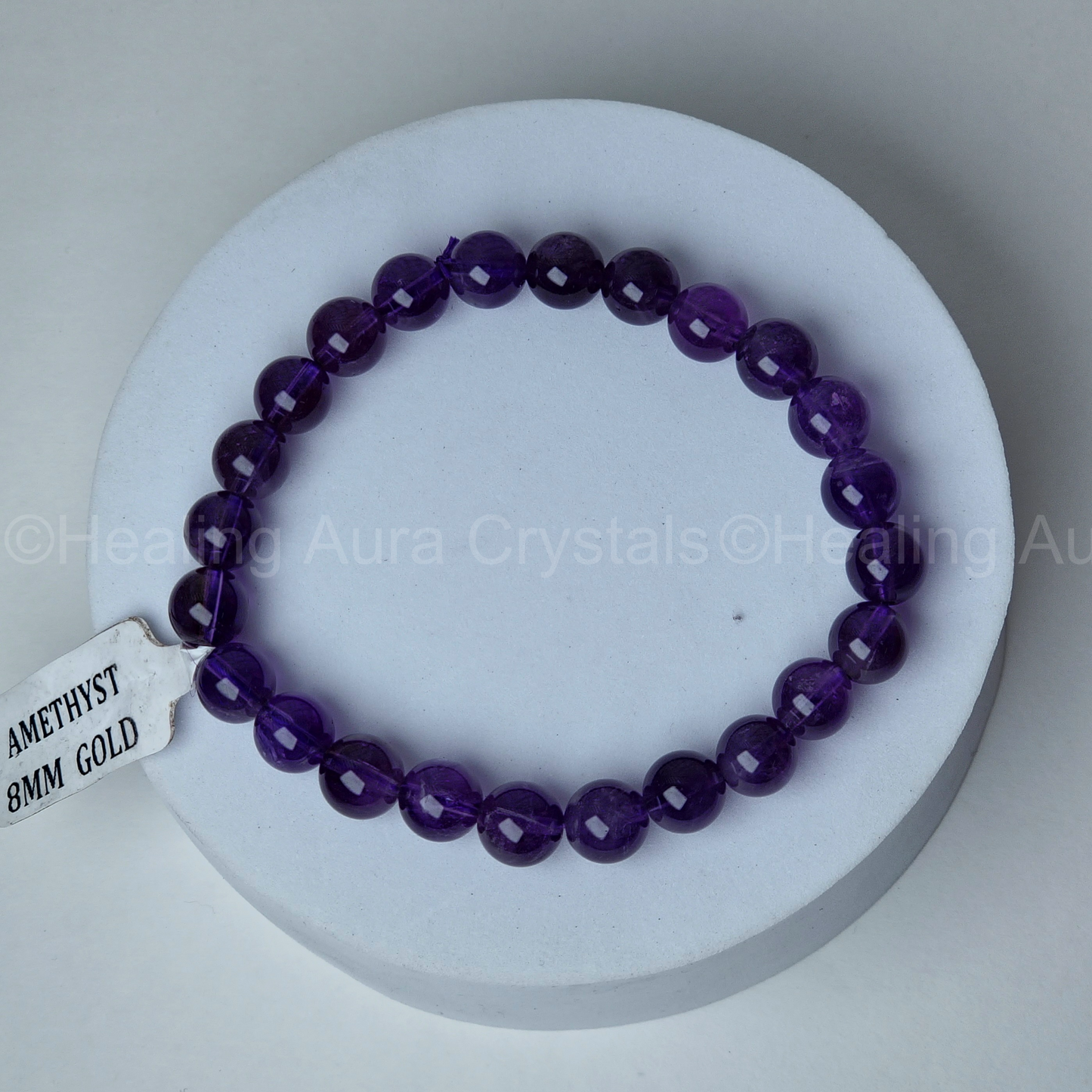 Amethyst Bracelet (8mm) -Premium Quality