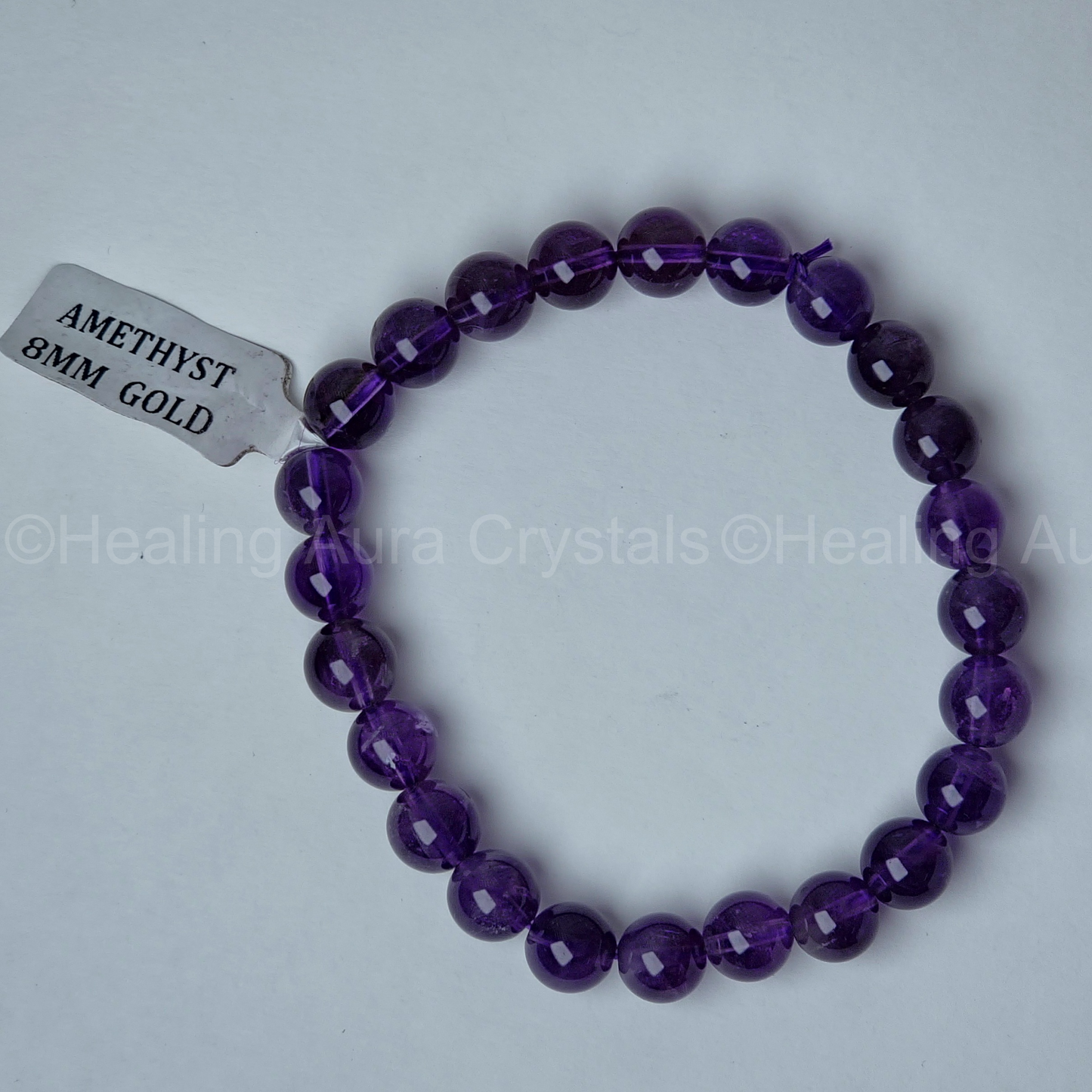 Amethyst Bracelet (8mm) -Premium Quality