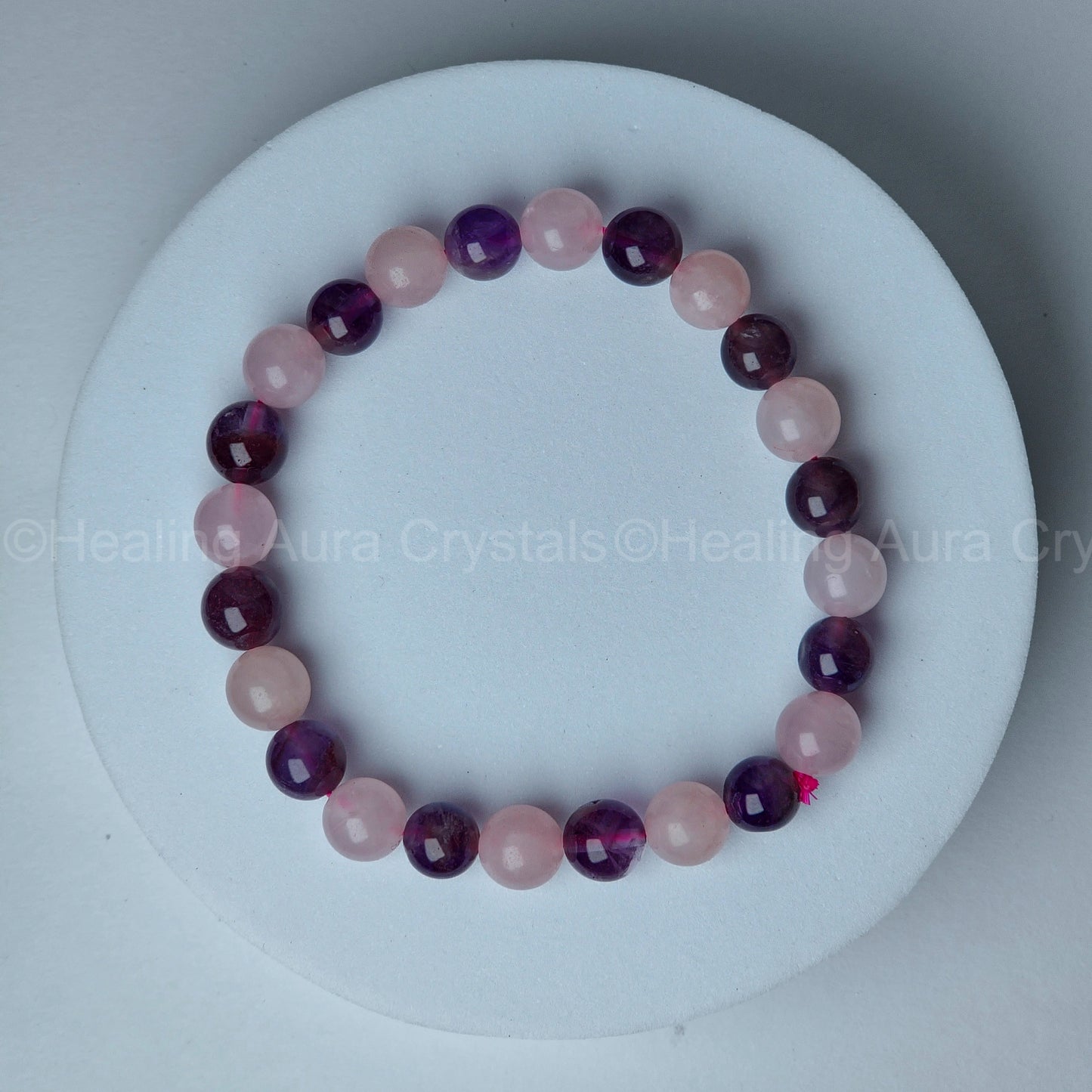 Amethyst & Rose Quartz Bracelet (8mm)
