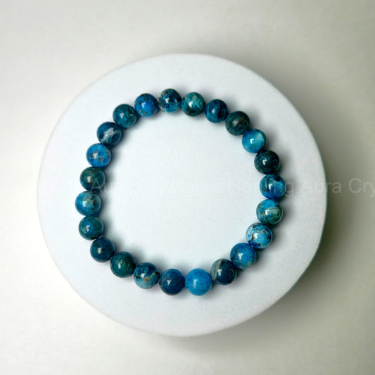 Blue Apatite Bracelet (8mm)