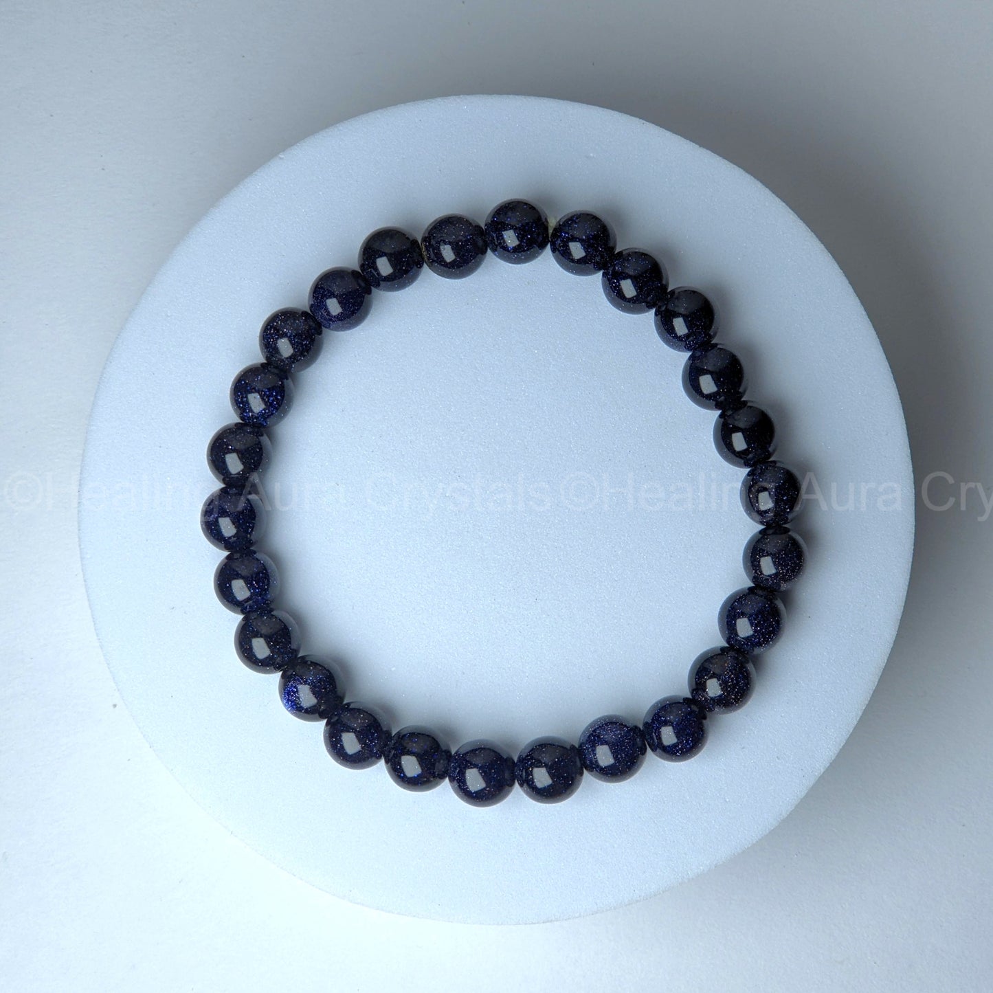 Blue Goldstone Bracelet (8mm)