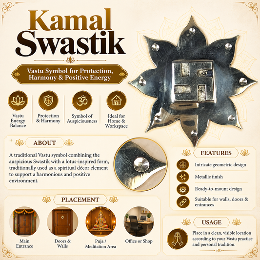 Kamal Swastik | Vastu Symbol for Home & Entrance