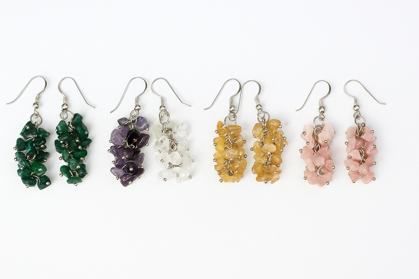 Crystal Chips Earrings