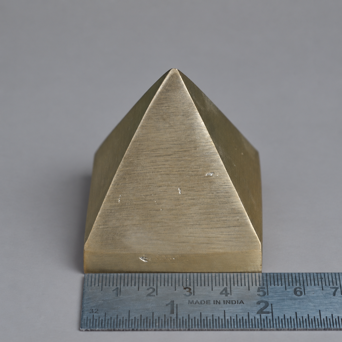 Brass Solid Pyramid – 2 Inch