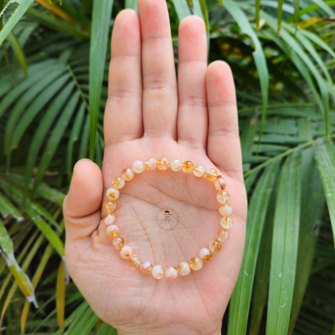 Citrine Bracelet - Premium Quality (6mm)