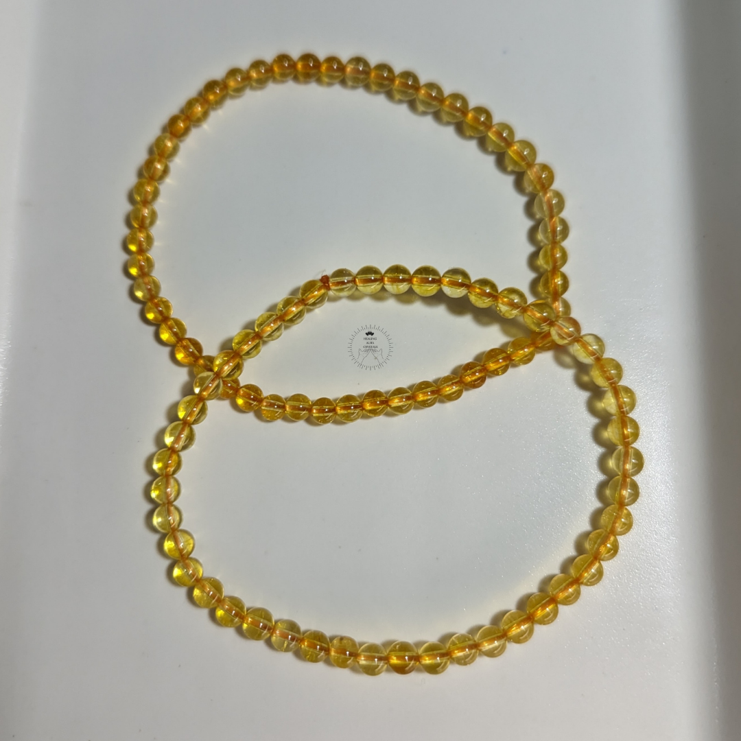 Citrine Bracelet (4mm)