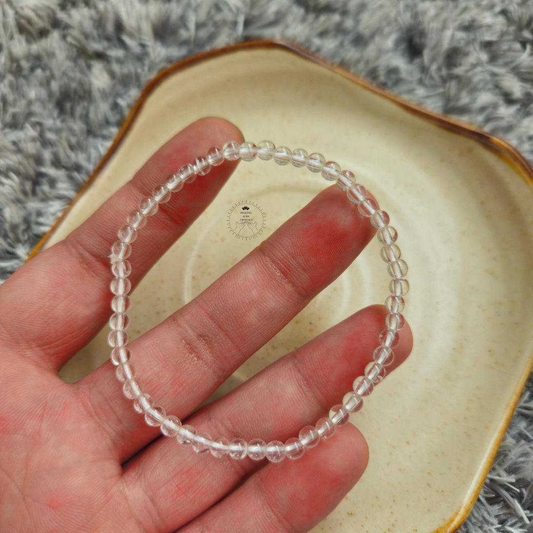 Clear Quartz Bracelet (4mm)