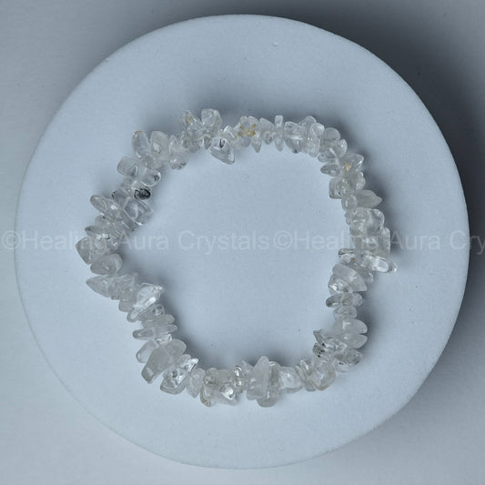 Clear Quartz Chip Bracelet