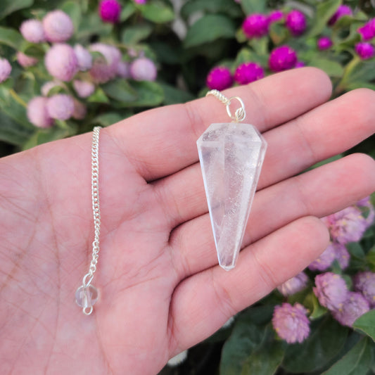 Clear Quartz Dowsing Pendulum