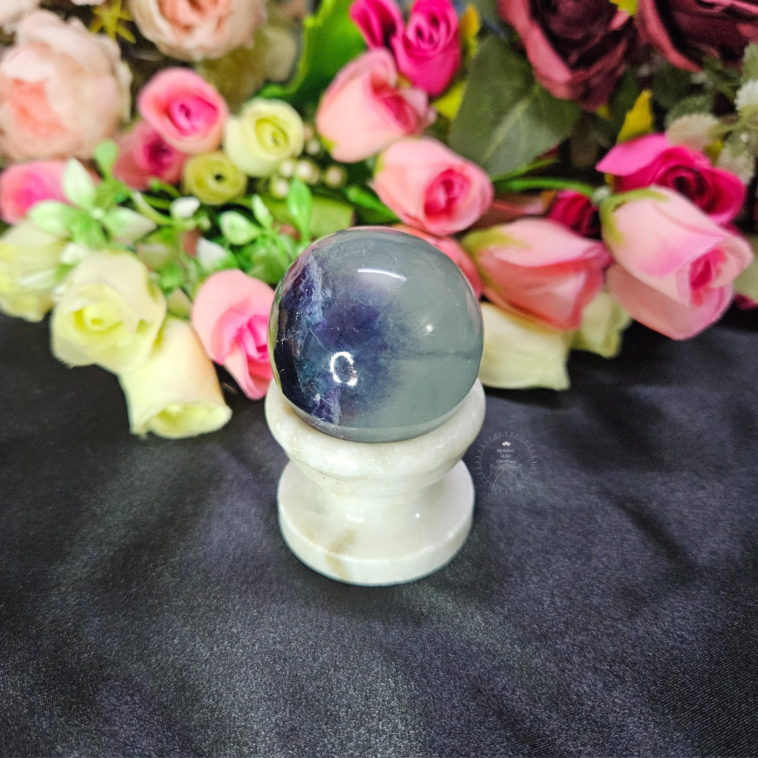 Rainbow Fluorite Sphere/ Ball- Premium Quality 45mm
