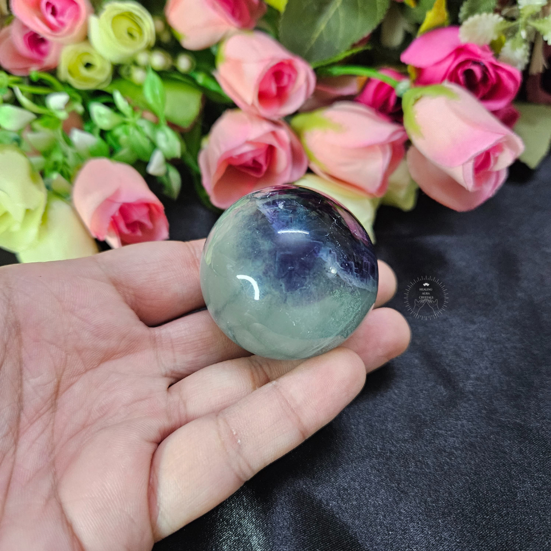 Rainbow Fluorite Sphere/ Ball- Premium Quality 45mm