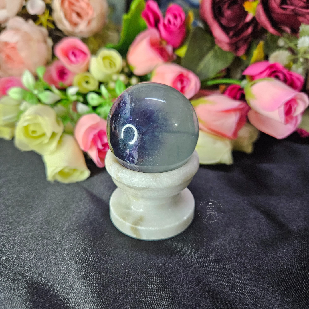 Rainbow Fluorite Sphere/ Ball- Premium Quality 45mm