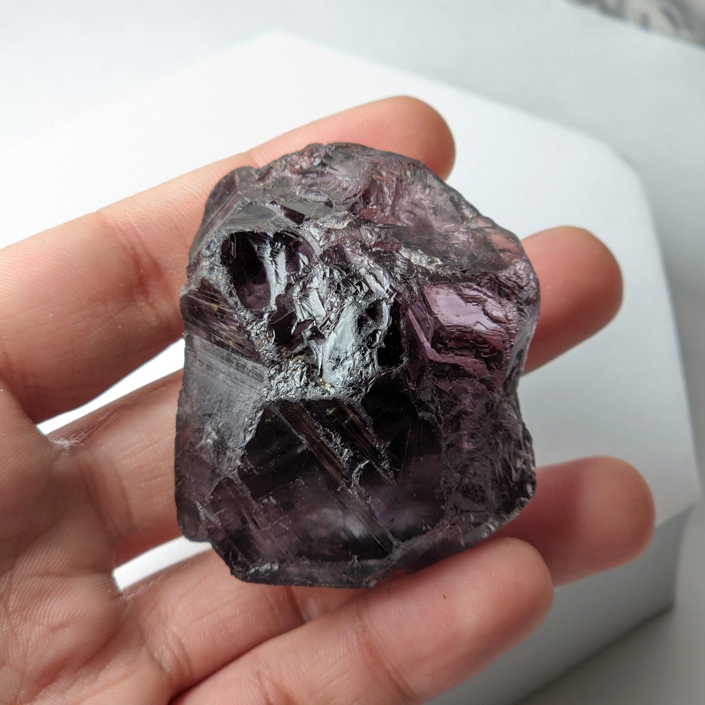 Purple Fluorite Raw- High Grade Gem Quality (102g)