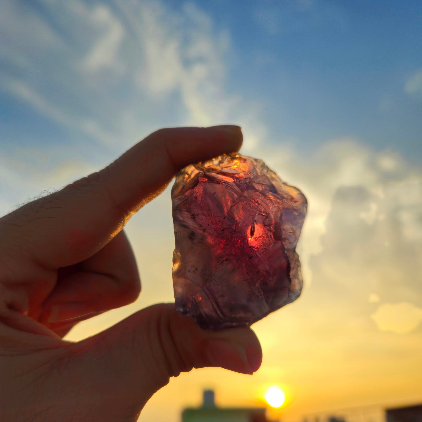 Purple Fluorite Raw- High Grade Gem Quality (102g)