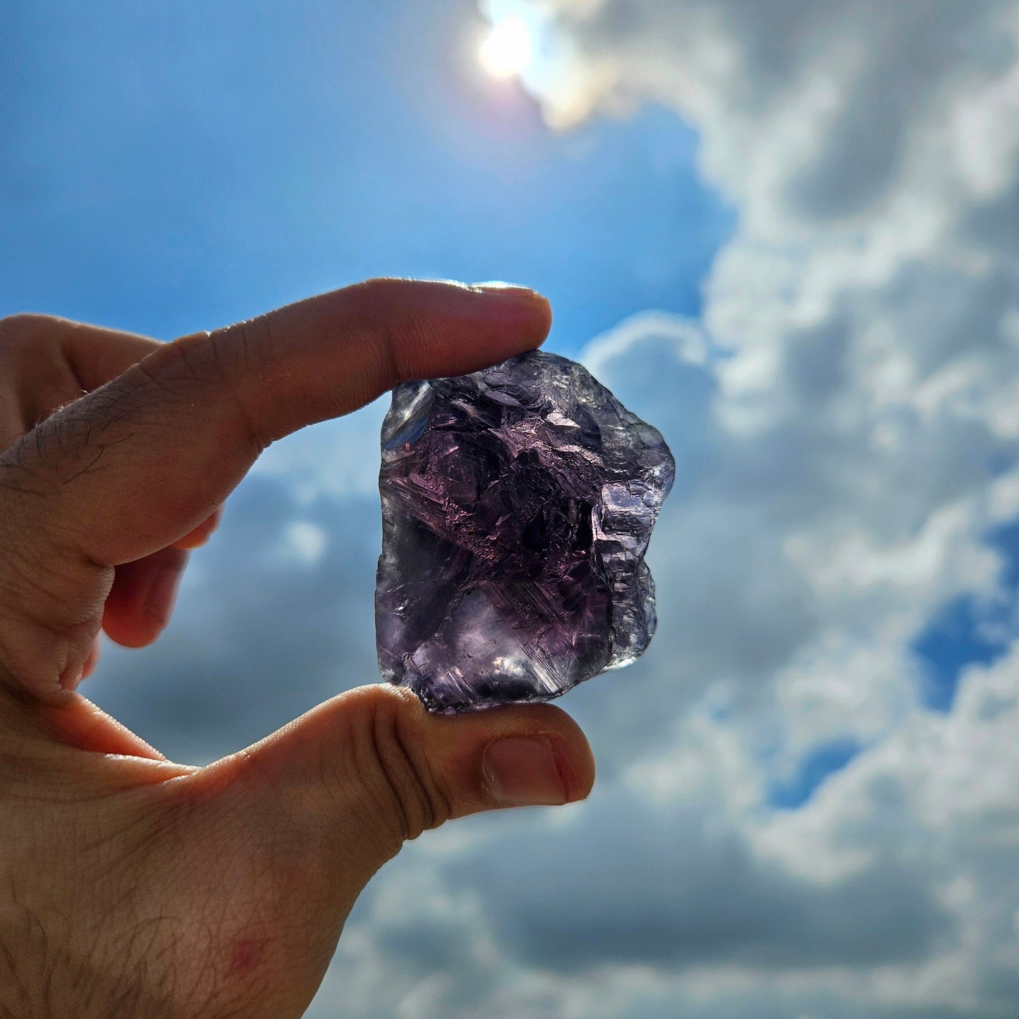 Purple Fluorite Raw- High Grade Gem Quality (102g)