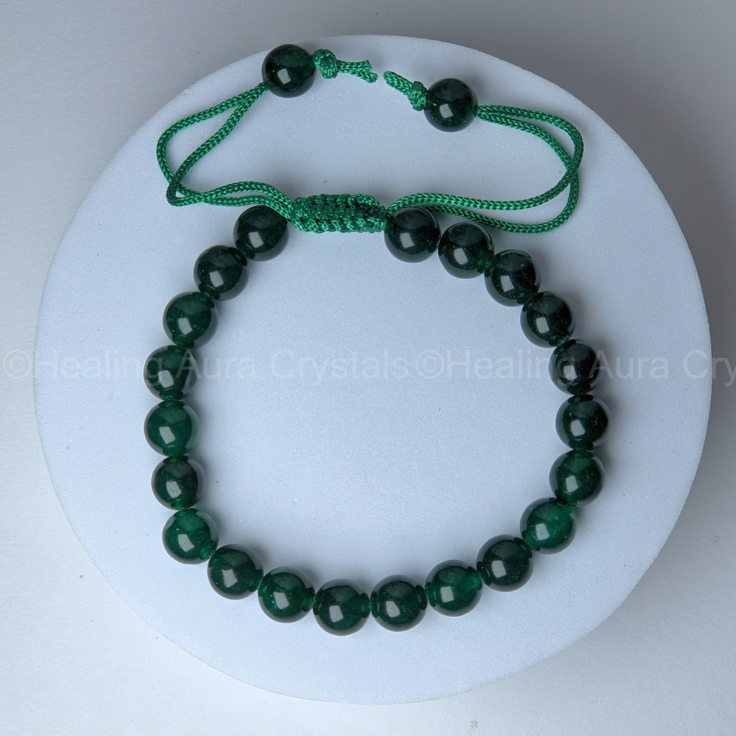 Dark Green Aventurine Adjustable Bracelet (8mm)