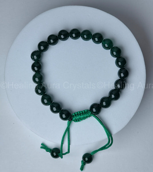 Dark Green Aventurine Adjustable Bracelet (8mm)