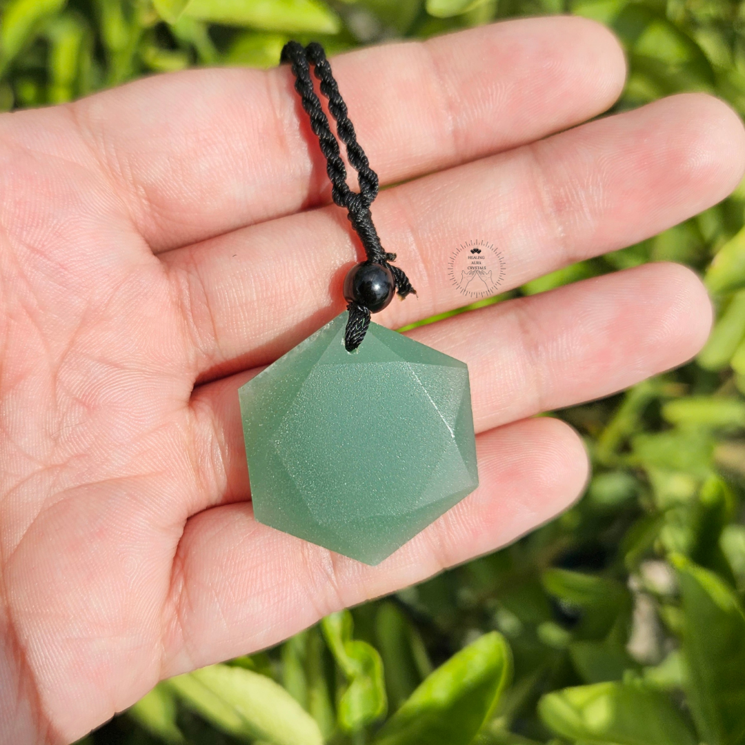 Green Aventurine David Star Pendant