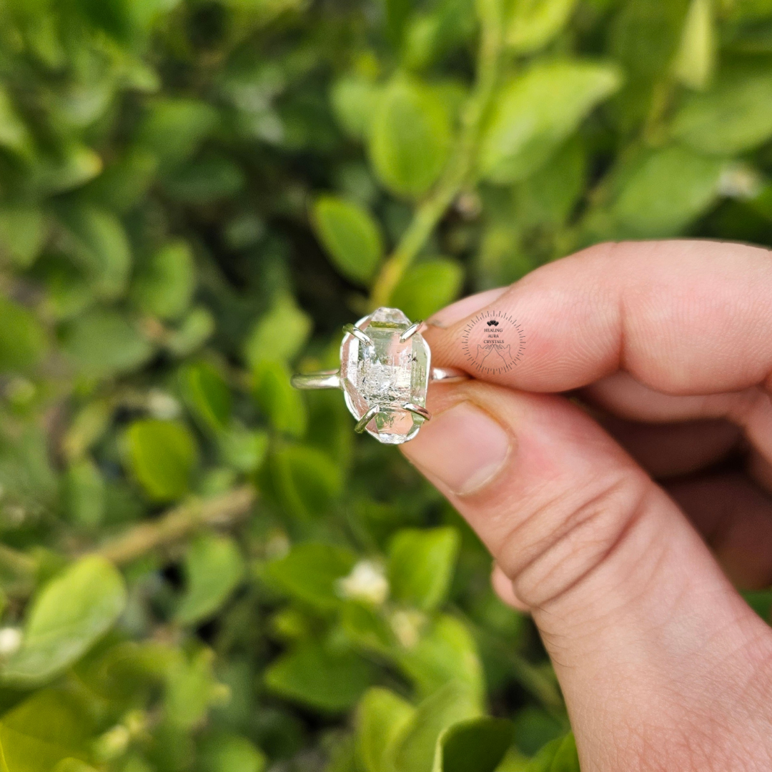 Crystal Rings- | Adjustable | Polished | Raw