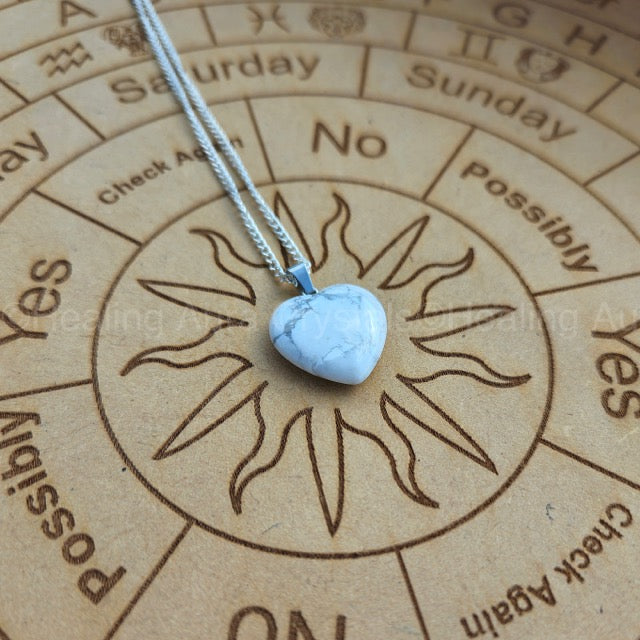 Howlite Heart Pendant