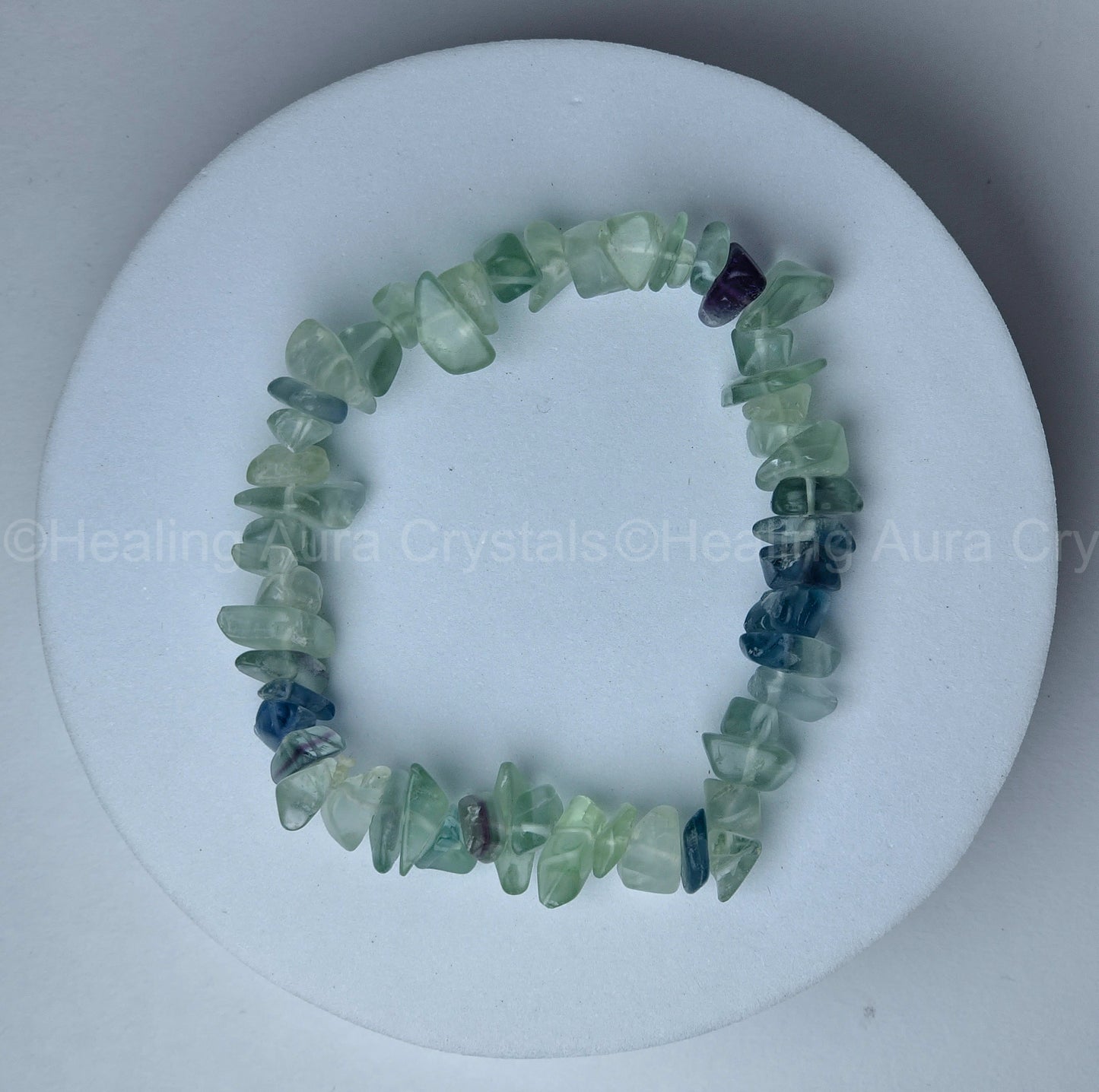 Rainbow Fluorite Chip Bracelet