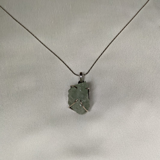 Aquamarine Raw Pendant