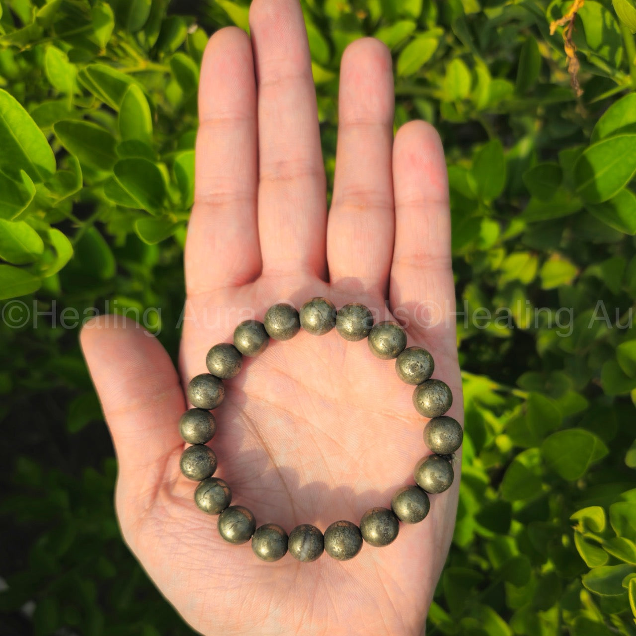 Pyrite Bracelet (10mm) - Premium Quality