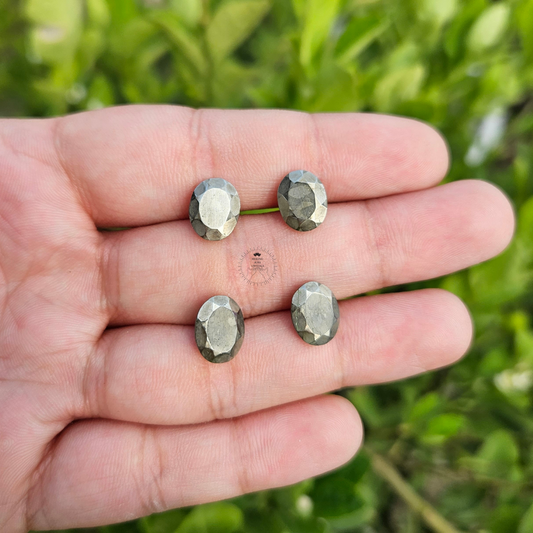 Pyrite Diamond Cut Gemstone for Jewelry making