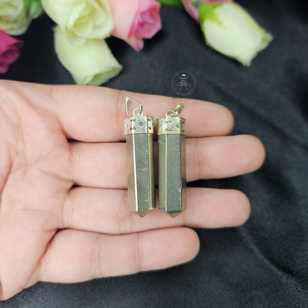 Pyrite Pencil Pendant