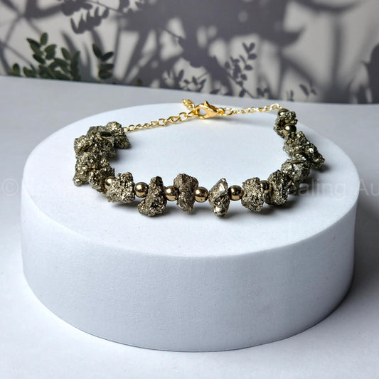 Pyrite Raw Bracelet