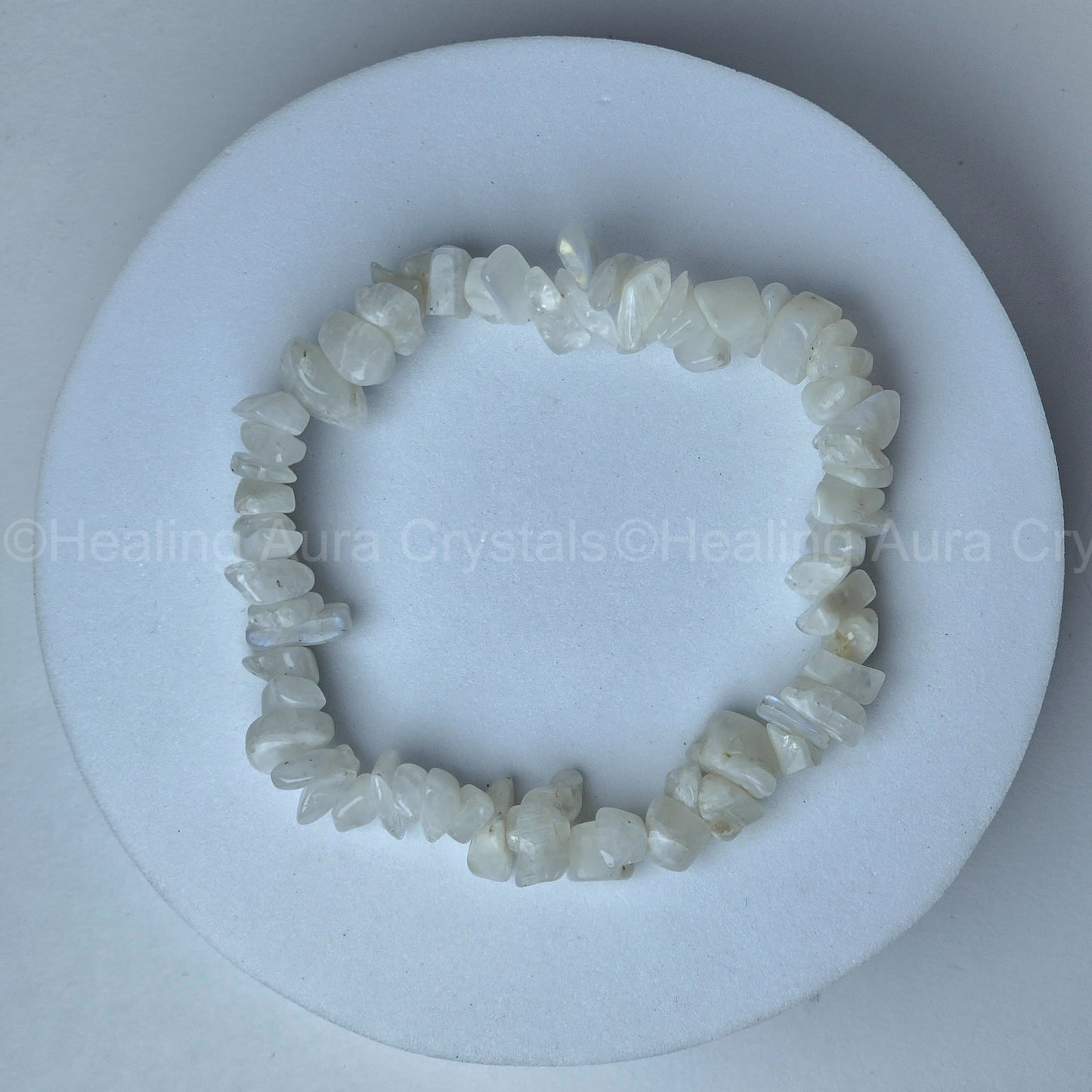 Rainbow Moonstone Chip Bracelet