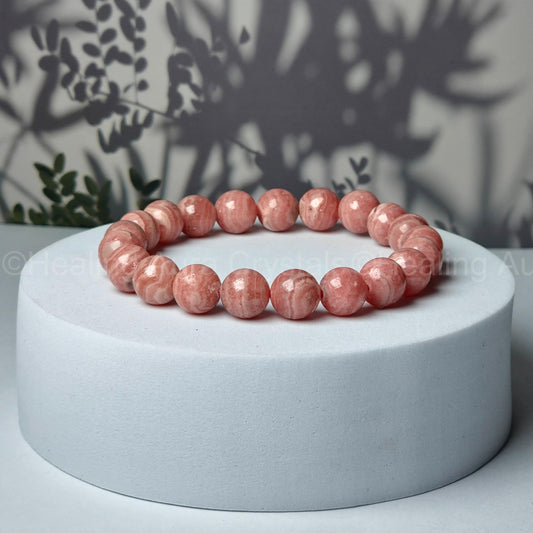 Rhodochrosite Bracelet - Premium Quality (9mm)