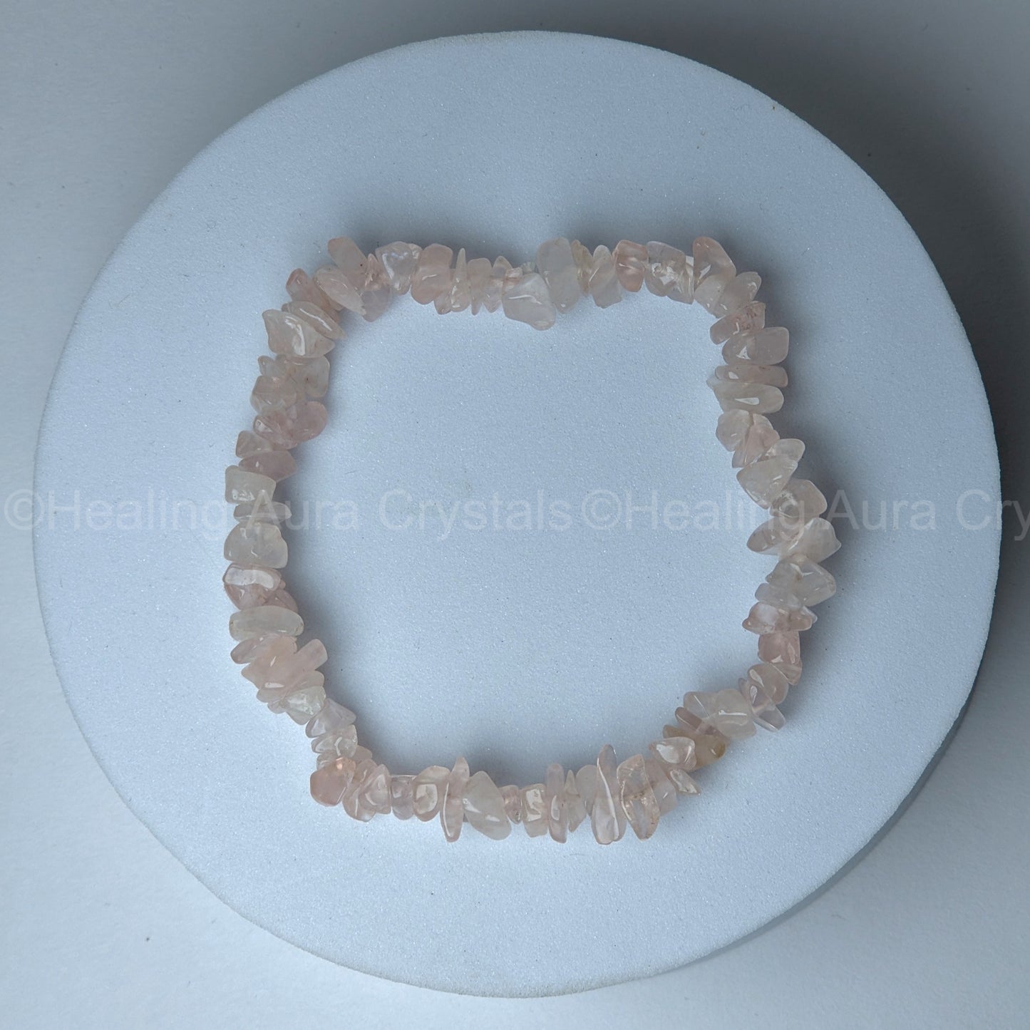 Rose Quartz chip bracelet