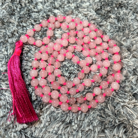 Rose Quartz Jap Mala (8mm)