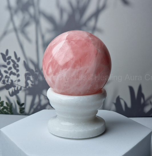 Rose Quartz Sphere/ Ball 55mm - Premium Quality