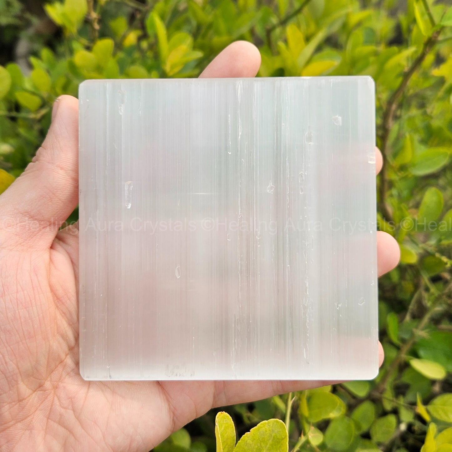 Selenite Charging Plate Medium 4 inches (Square)