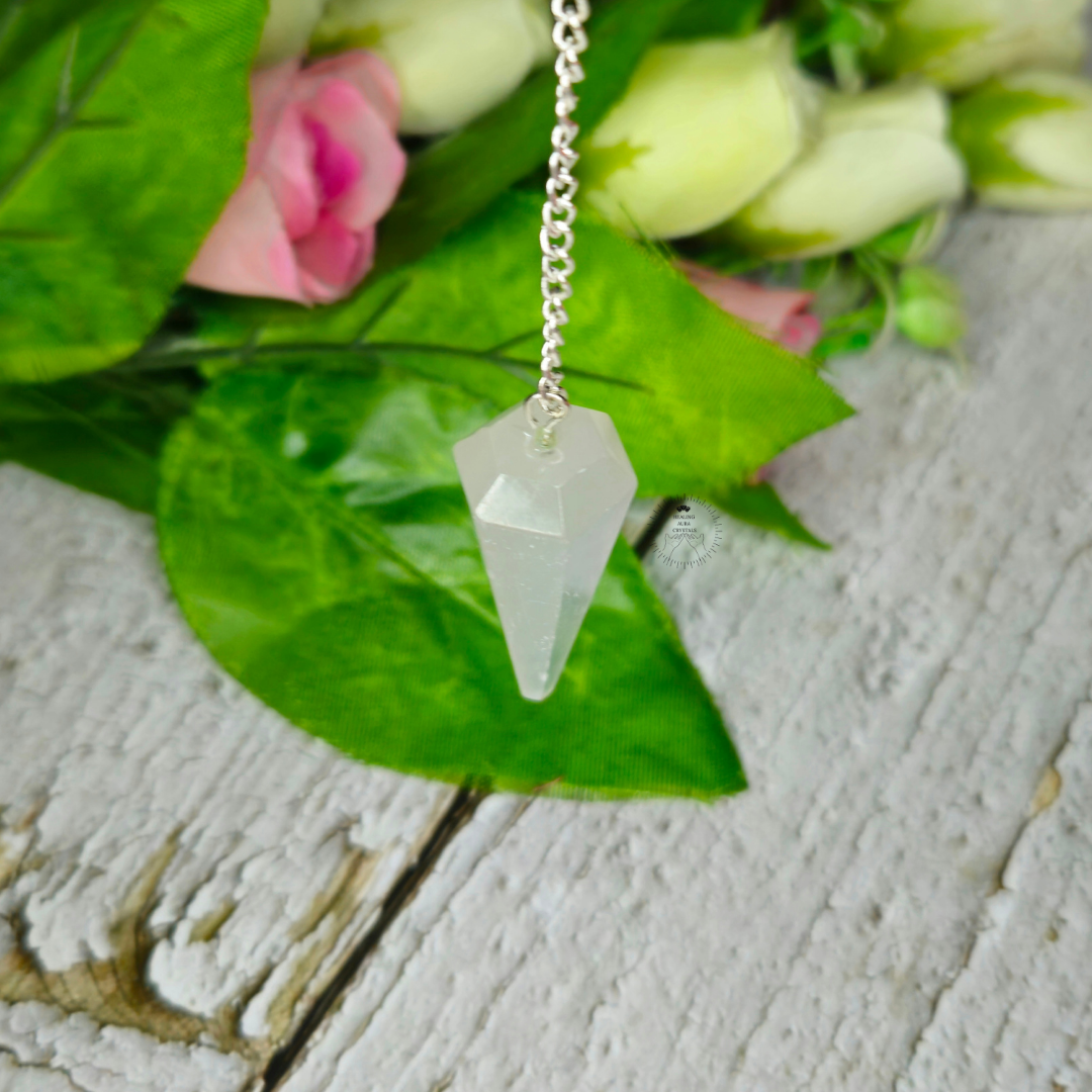 Selenite Dowsing Pendulum
