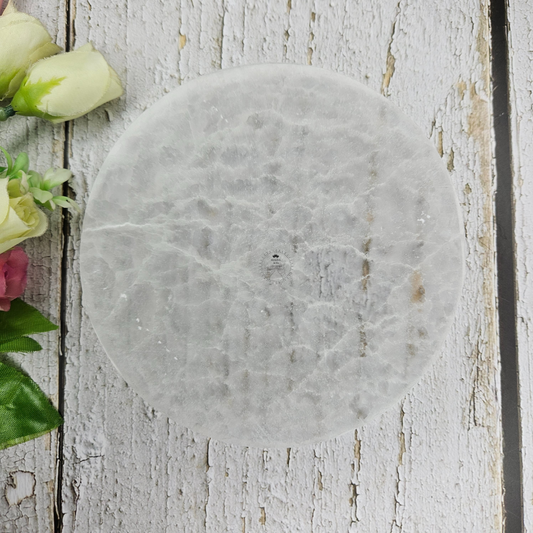 Selenite Charging Plate Large 6 inches (Round)