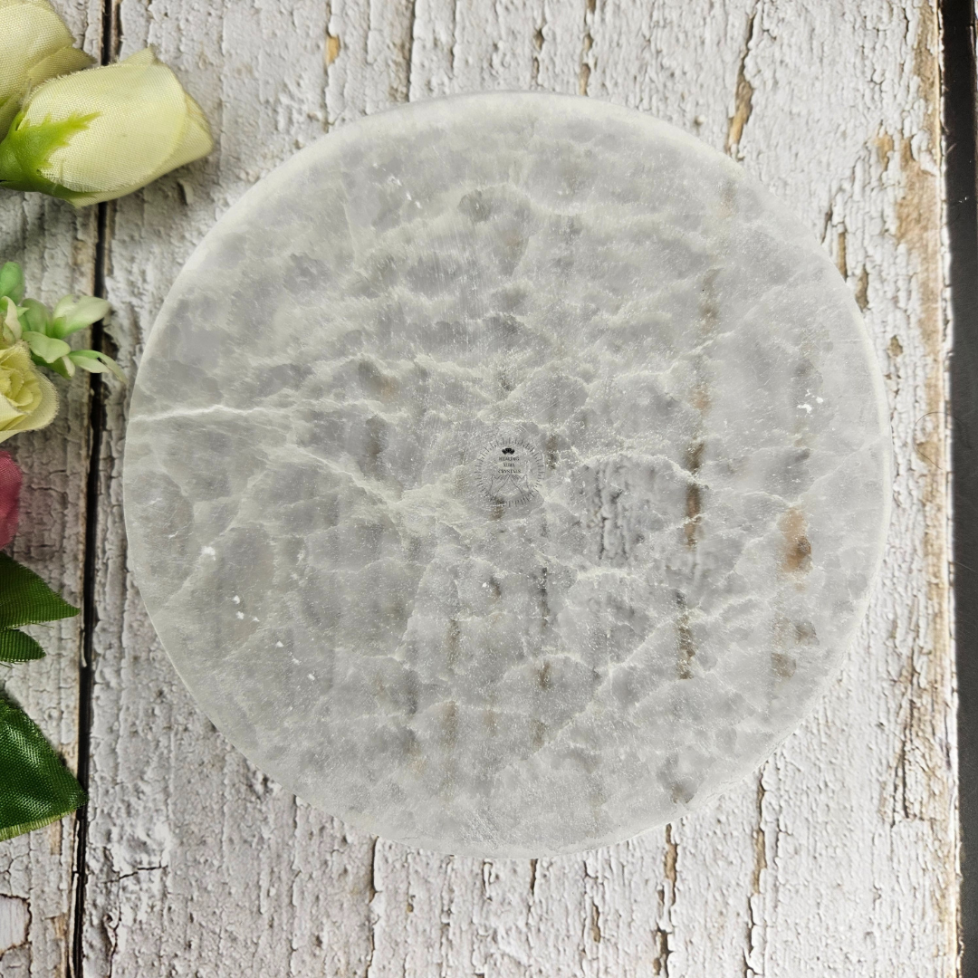 Selenite Charging Plate Large 6 inches (Round)