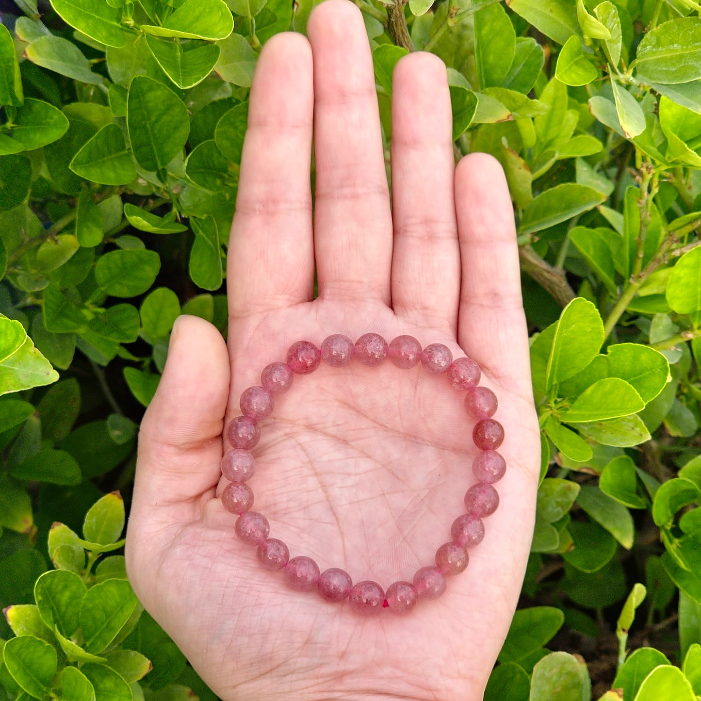 Strawberry Quartz Bracelet (8mm)