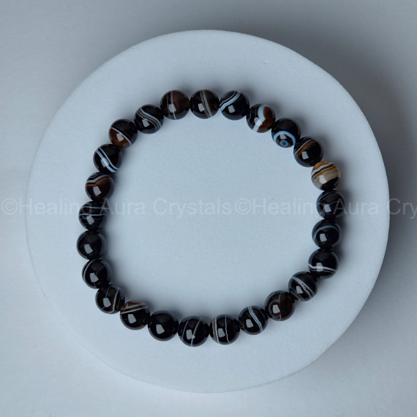 Sulemani Hakik/Botswana Agate Bracelet (8mm)- Premium Quality