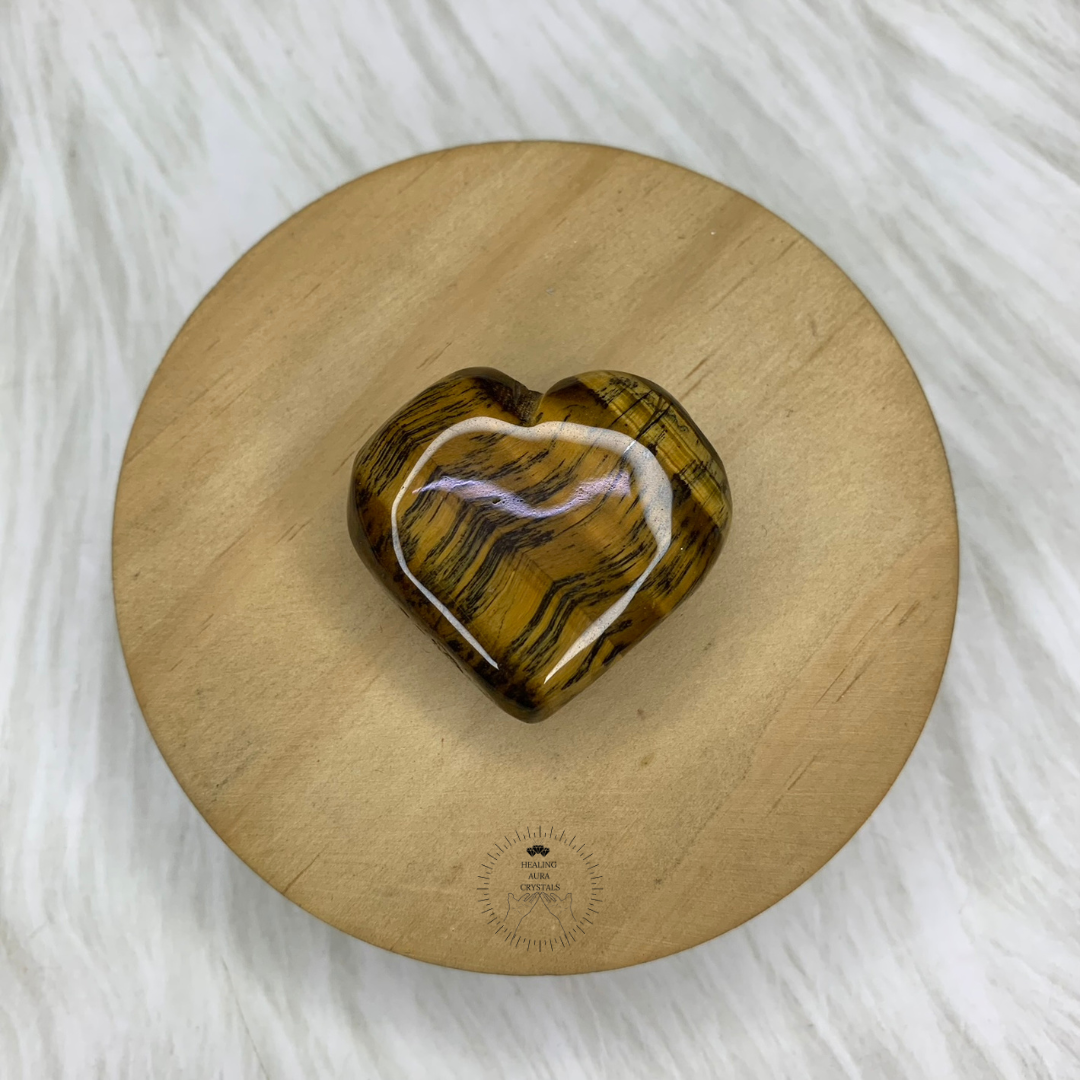 Tiger's Eye Mini Heart