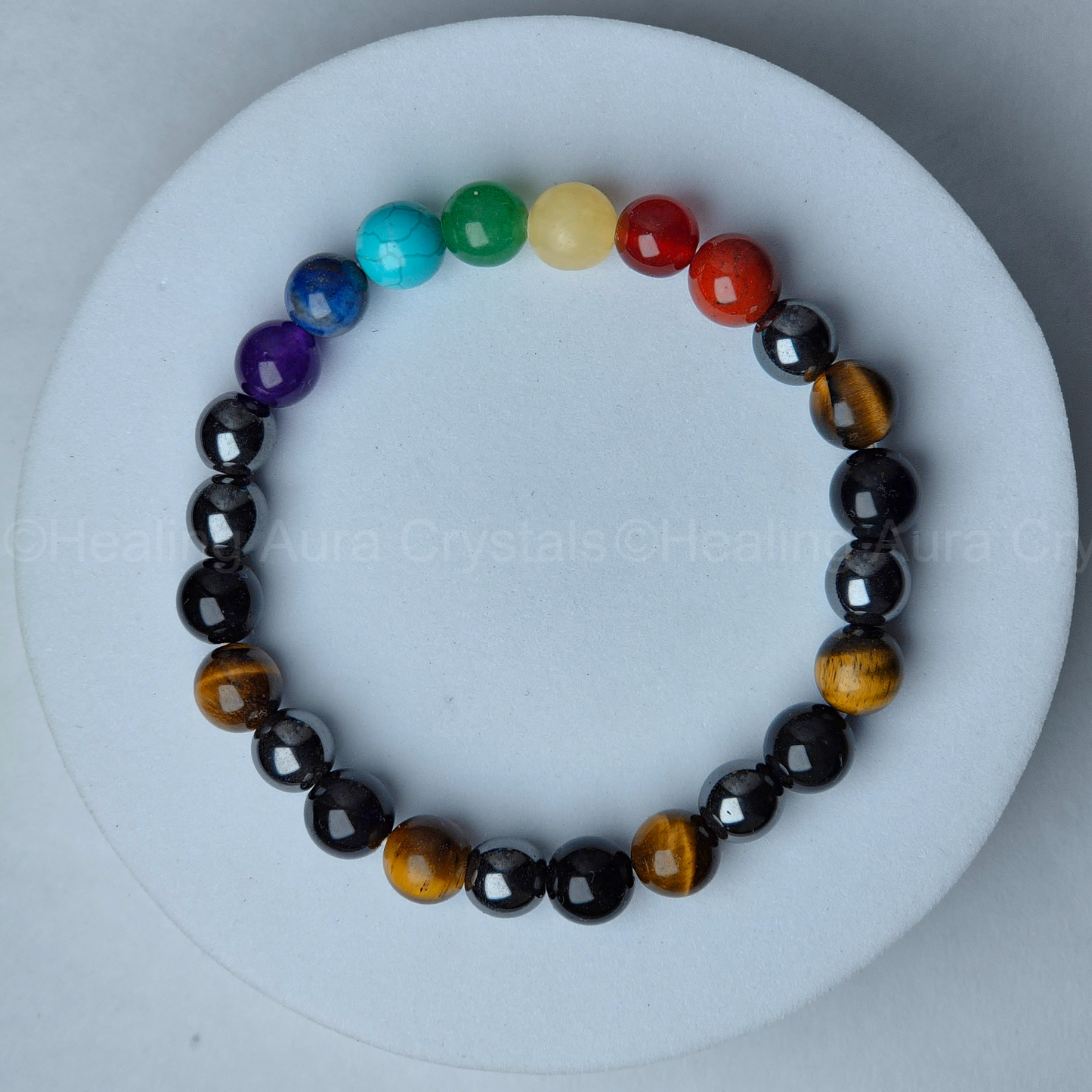 Triple Protection Bracelet with 7 Chakras