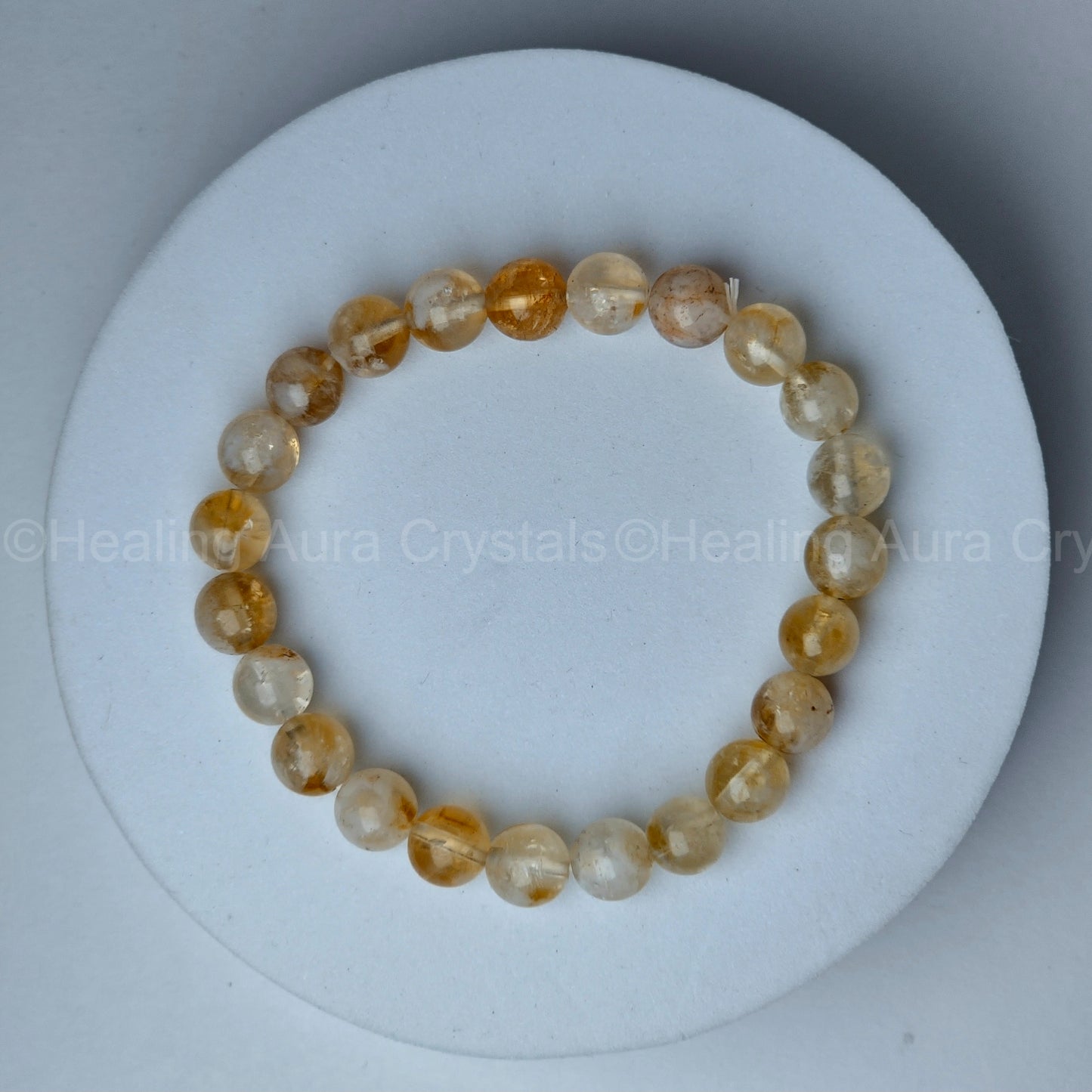 Cloudy Citrine Bracelet - AA Quality (8mm)